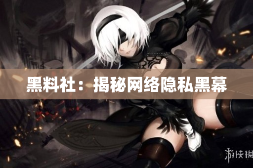 黑料社：揭秘网络隐私黑幕