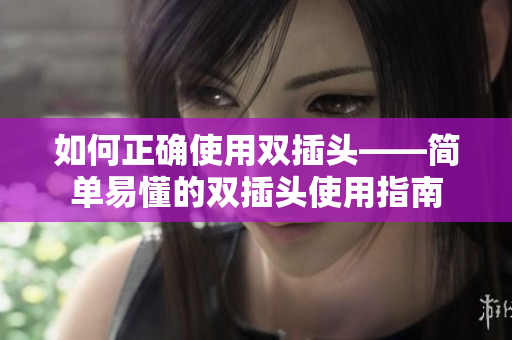如何正确使用双插头——简单易懂的双插头使用指南