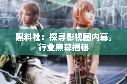 黑料社：探寻影视圈内幕，行业黑幕揭秘