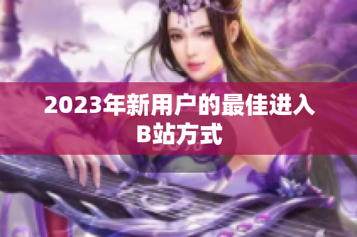 2023年新用户的最佳进入B站方式