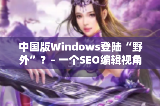 中国版Windows登陆“野外”？- 一个SEO编辑视角