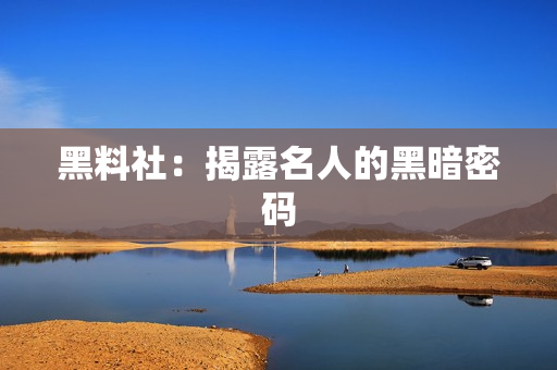 黑料社：揭露名人的黑暗密码