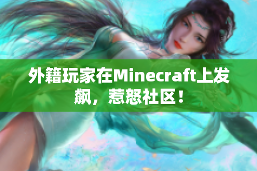 外籍玩家在Minecraft上发飙，惹怒社区！