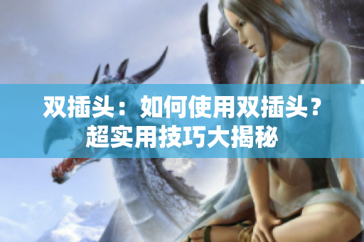 双插头：如何使用双插头？超实用技巧大揭秘