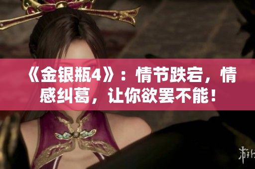 《金银瓶4》：情节跌宕，情感纠葛，让你欲罢不能！