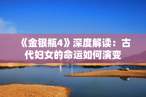 《金银瓶4》深度解读：古代妇女的命运如何演变