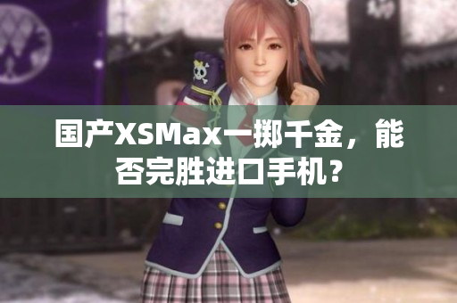 国产XSMax一掷千金，能否完胜进口手机？