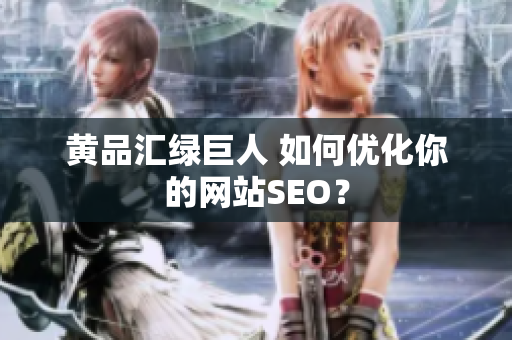 黄品汇绿巨人 如何优化你的网站SEO？