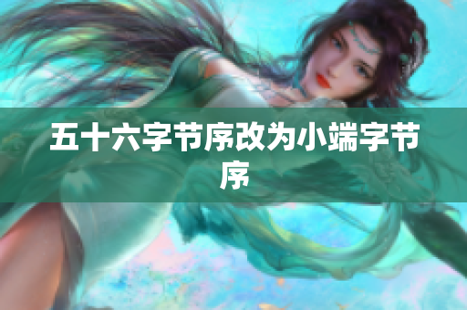 五十六字节序改为小端字节序