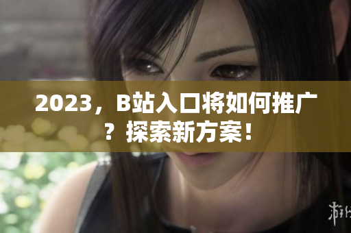 2023，B站入口将如何推广？探索新方案！