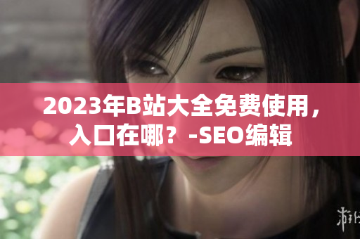 2023年B站大全免费使用，入口在哪？-SEO编辑