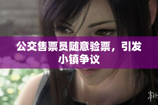 公交售票员随意验票，引发小镇争议