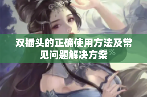 双插头的正确使用方法及常见问题解决方案