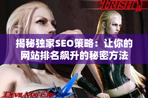 揭秘独家SEO策略：让你的网站排名飙升的秘密方法