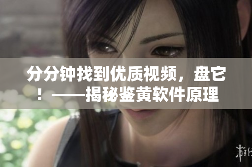分分钟找到优质视频，盘它！——揭秘鉴黄软件原理
