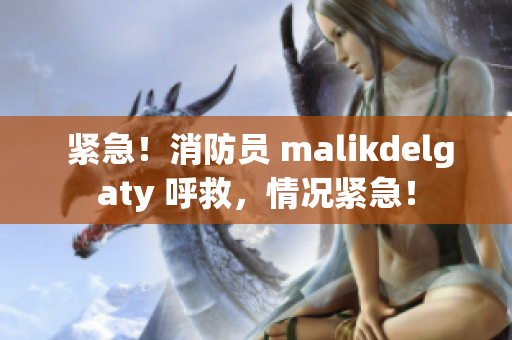  紧急！消防员 malikdelgaty 呼救，情况紧急！