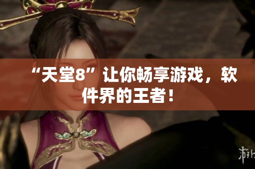 “天堂8”让你畅享游戏，软件界的王者！
