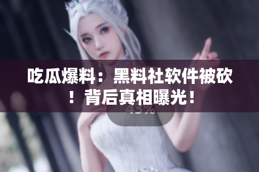 吃瓜爆料：黑料社软件被砍！背后真相曝光！
