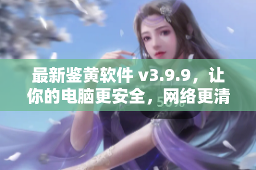 最新鉴黄软件 v3.9.9，让你的电脑更安全，网络更清爽