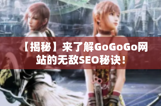 【揭秘】来了解GoGoGo网站的无敌SEO秘诀！