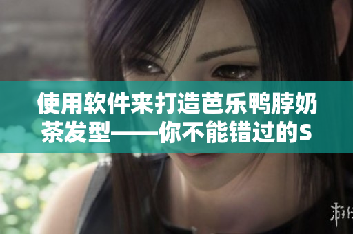 使用软件来打造芭乐鸭脖奶茶发型——你不能错过的SEO技巧