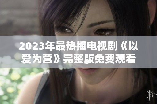 2023年最热播电视剧《以爱为营》完整版免费观看
