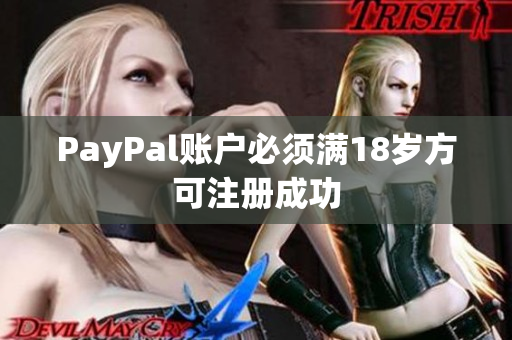 PayPal账户必须满18岁方可注册成功