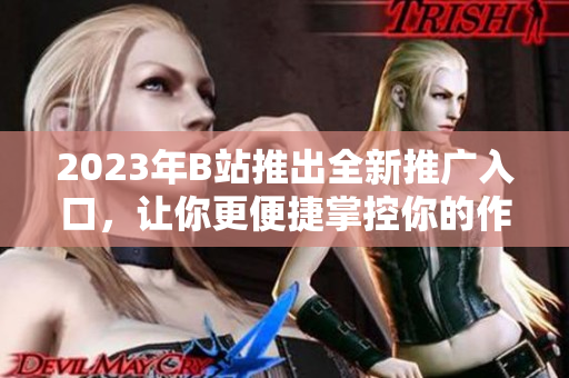 2023年B站推出全新推广入口，让你更便捷掌控你的作品！
