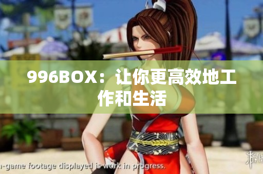996BOX：让你更高效地工作和生活