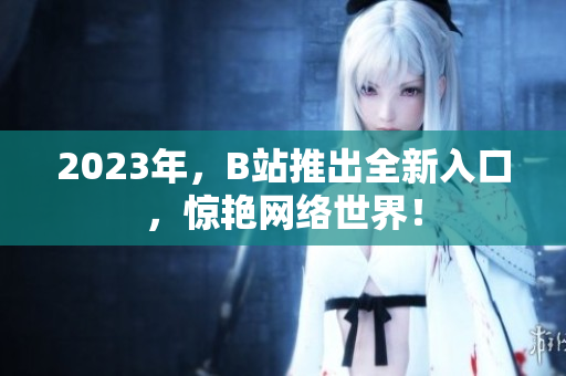 2023年，B站推出全新入口，惊艳网络世界！