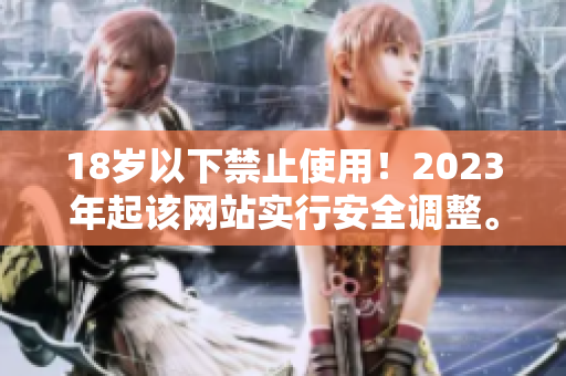 18岁以下禁止使用！2023年起该网站实行安全调整。