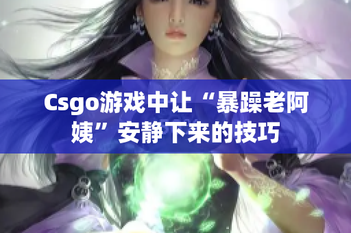Csgo游戏中让“暴躁老阿姨”安静下来的技巧