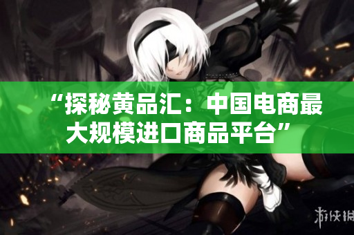 “探秘黄品汇：中国电商最大规模进口商品平台”