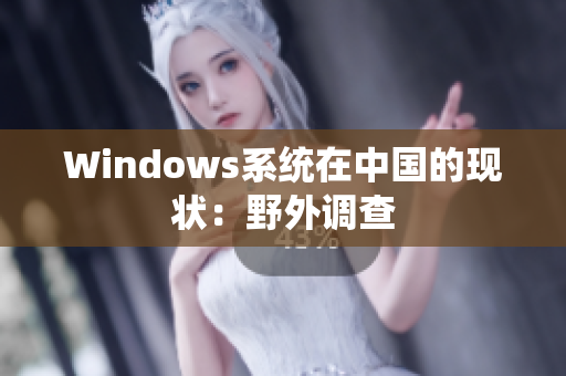 Windows系统在中国的现状：野外调查