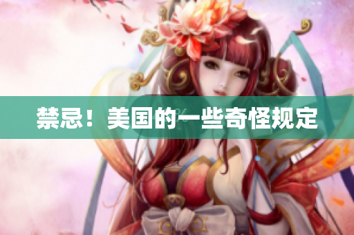 禁忌！美国的一些奇怪规定