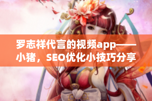 罗志祥代言的视频app——小猪，SEO优化小技巧分享