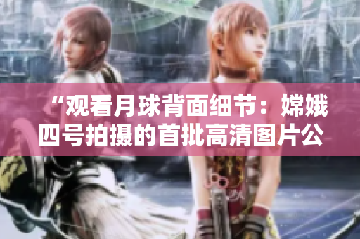 “观看月球背面细节：嫦娥四号拍摄的首批高清图片公布”