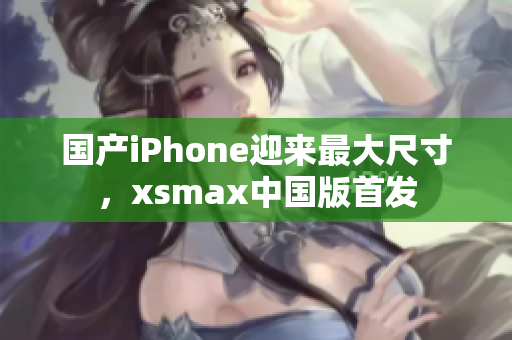 国产iPhone迎来最大尺寸，xsmax中国版首发