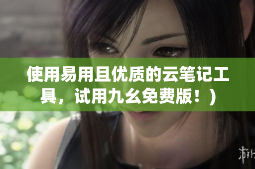 使用易用且优质的云笔记工具，试用九幺免费版！)