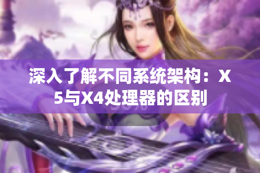 深入了解不同系统架构：X5与X4处理器的区别