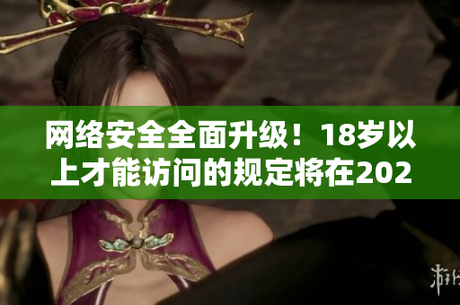 网络安全全面升级！18岁以上才能访问的规定将在2023年开始实施