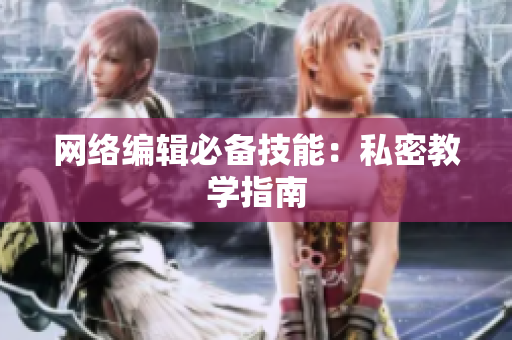 网络编辑必备技能：私密教学指南