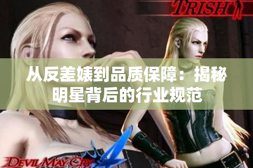 从反差婊到品质保障：揭秘明星背后的行业规范