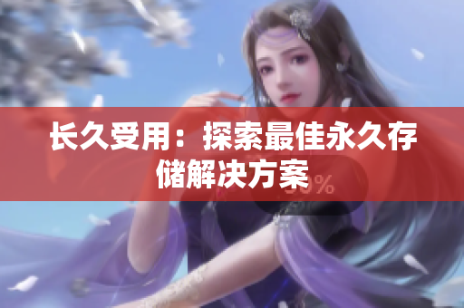 长久受用：探索最佳永久存储解决方案