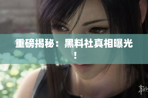 重磅揭秘：黑料社真相曝光！