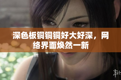 深色板铜铜铜好大好深，网络界面焕然一新
