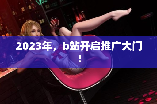 2023年，b站开启推广大门！